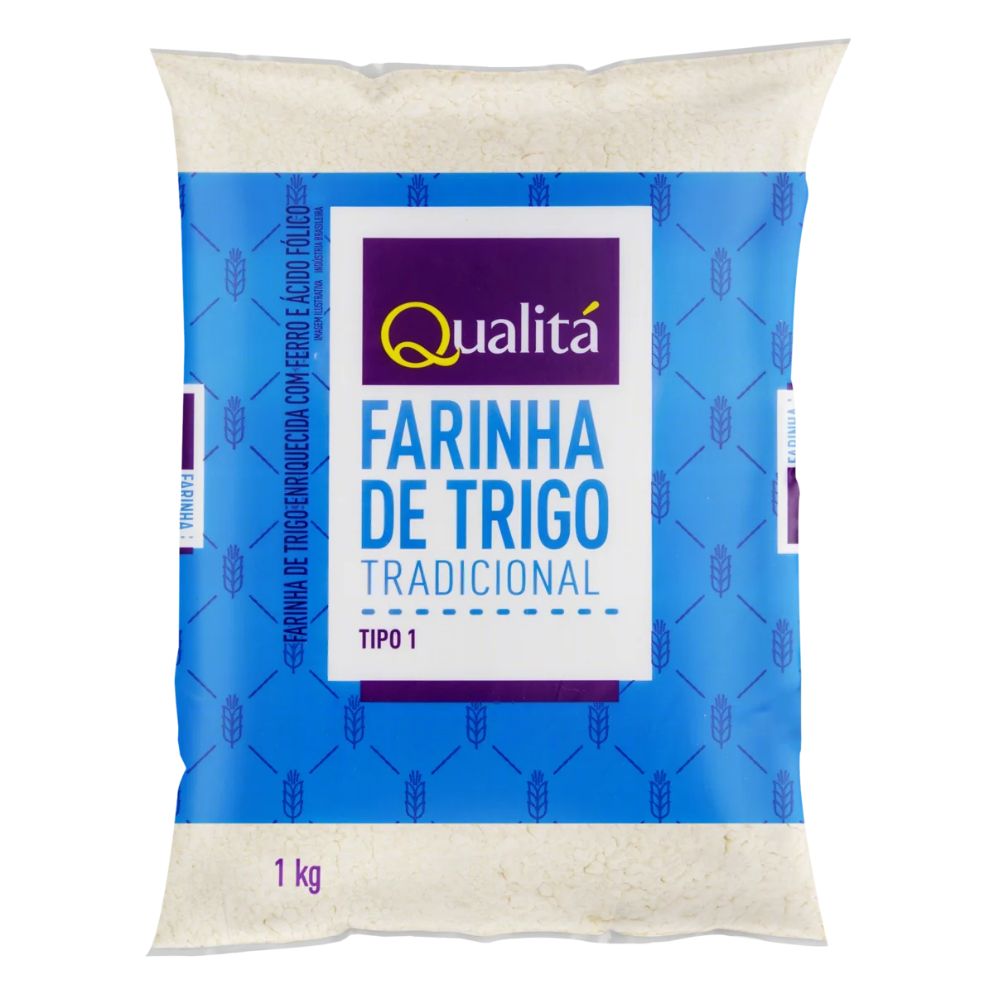 Qualitá Traditional Wheat Flour Tipo 1, 1 kg / 35.3 oz Bag