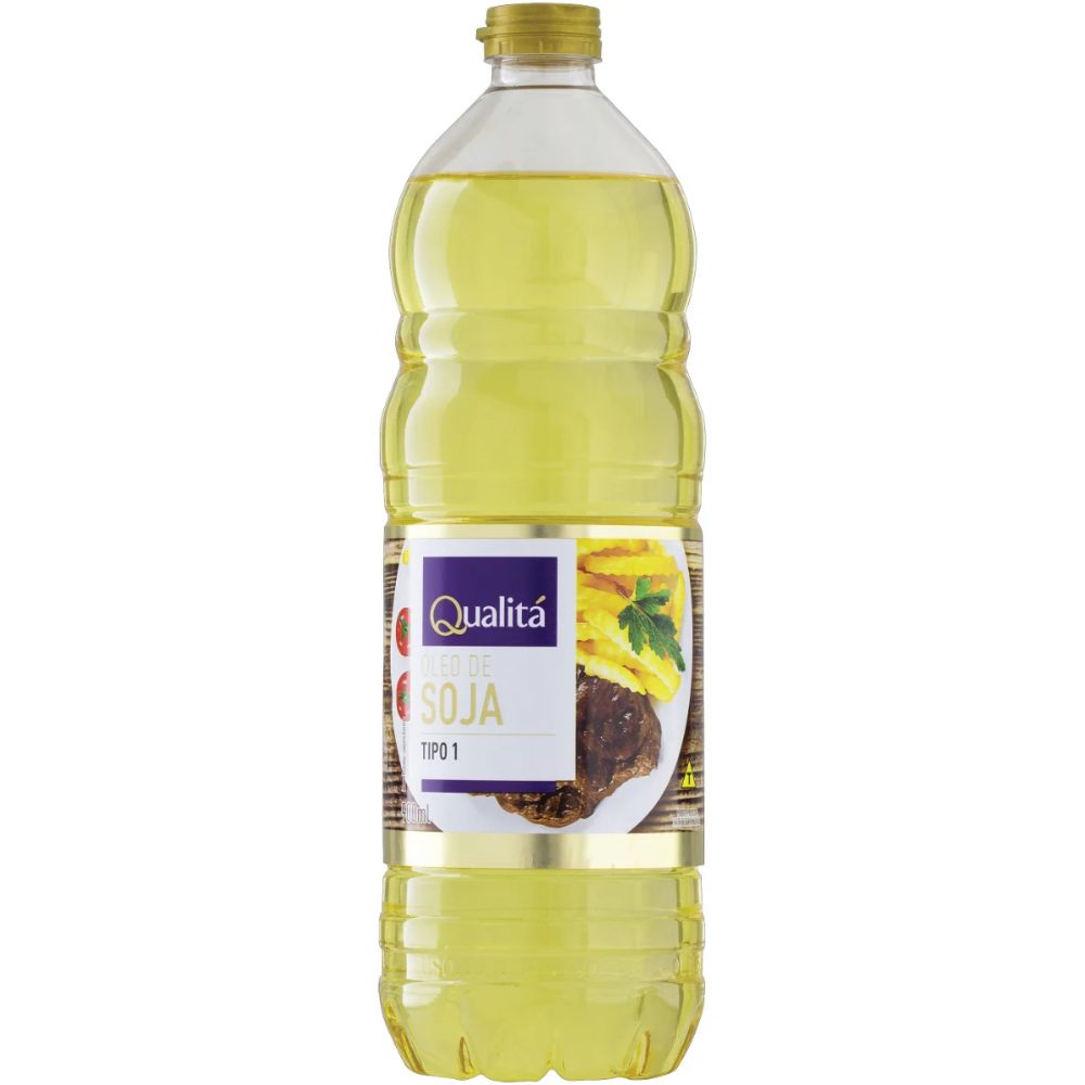 Qualitá Type 1 Soybean Oil, 900 ml / 30.4 oz Bottle