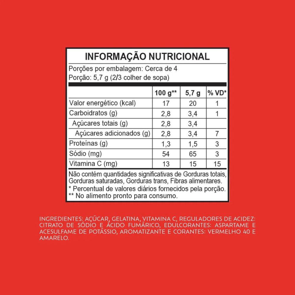 Royal Strawberry Gelatin Powder - Gelatina em Pó, 25 g / 0.88 oz (Box of 15 Units)