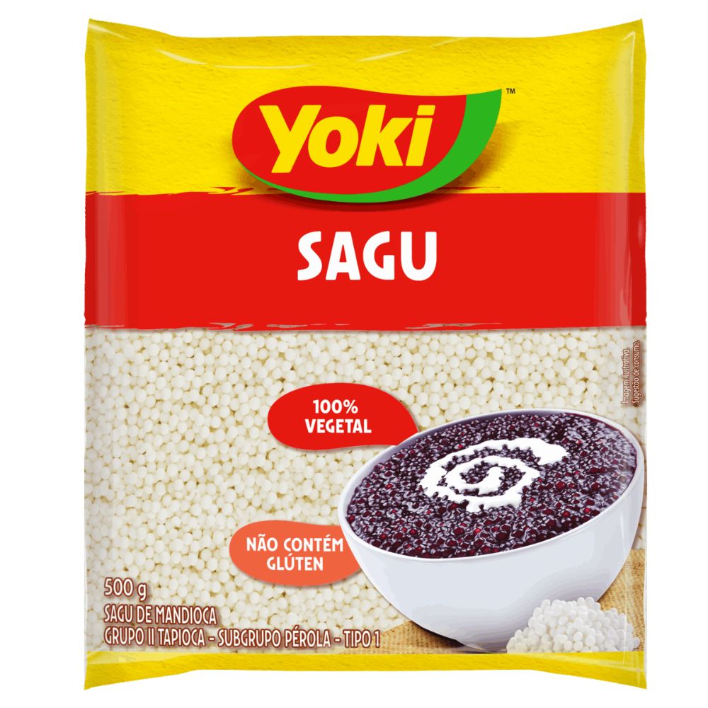 Sagu Yoki Traditional Tapioca Pearls, 500 g / 1.1 lb Bag
