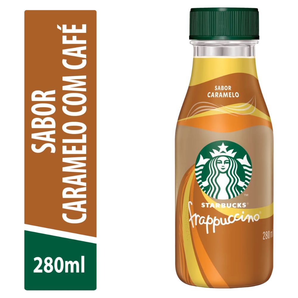 Starbucks Frappuccino Caramel with Coffee UHT Milk Beverage, 280 ml / 9.5 oz Bottle