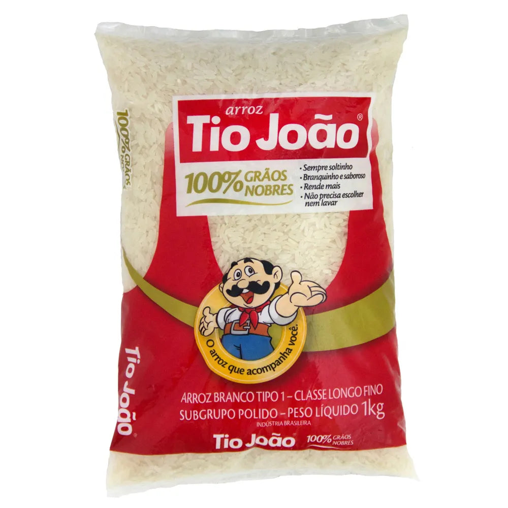 Tio João Rice - Type 1 Long Grain, 1 kg / 2.2 lb Bag