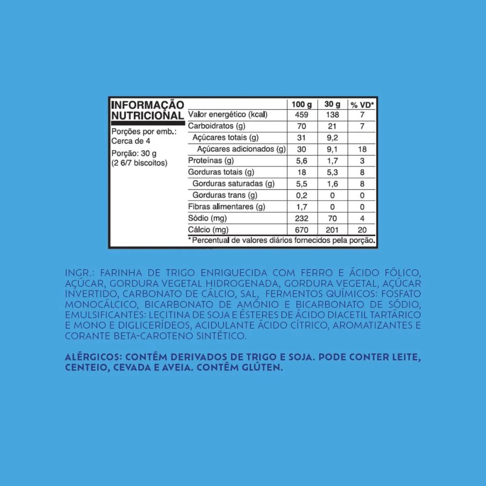 Trakinas Meio a Meio Filled Cookies Milk & White Chocolate 126 g / 4.4 oz