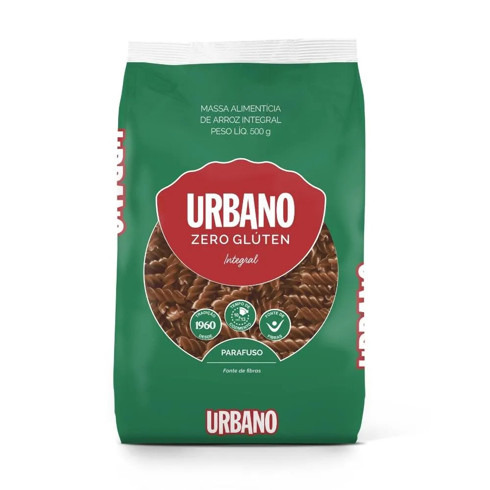 Urbano Whole Grain Brown Rice Pasta Fusilli, 500 g Bag