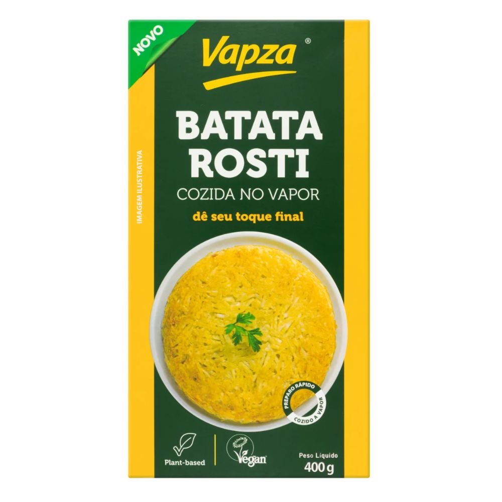 Vapza Batata Rosti Cozida no Vapor, 400 g / 14.1 oz Pack