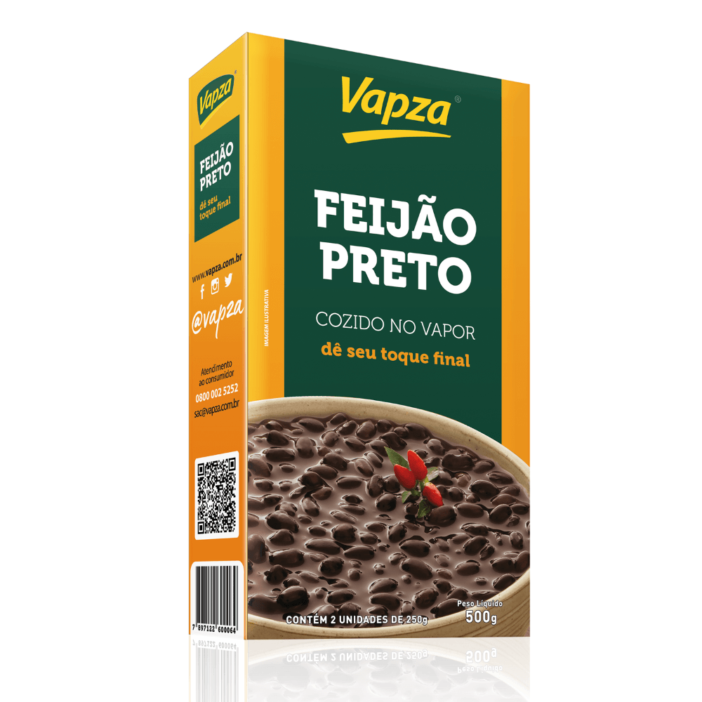 Vapza Preto Black Beans for Feijoada, 500 g / 1.1 lb Bag