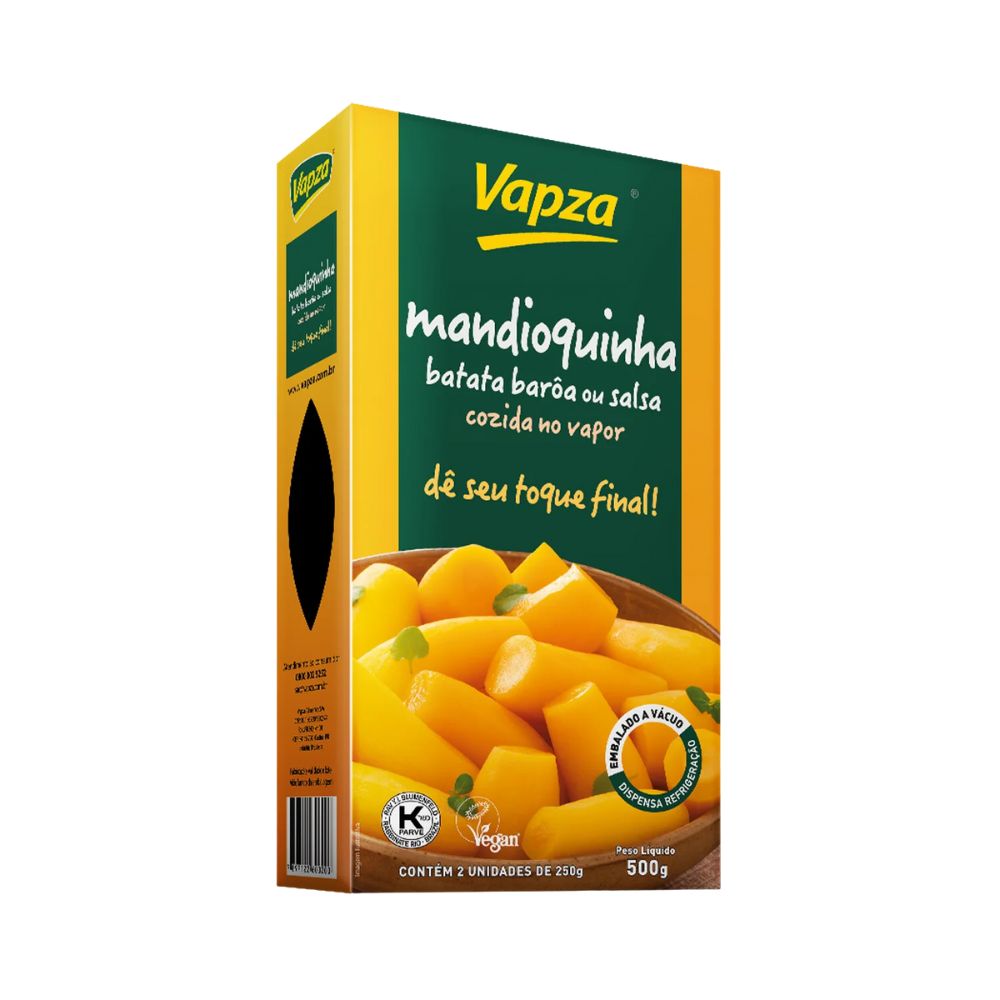 Vapza Steamed Mandioquinha, 500 g / 1.1 lb package