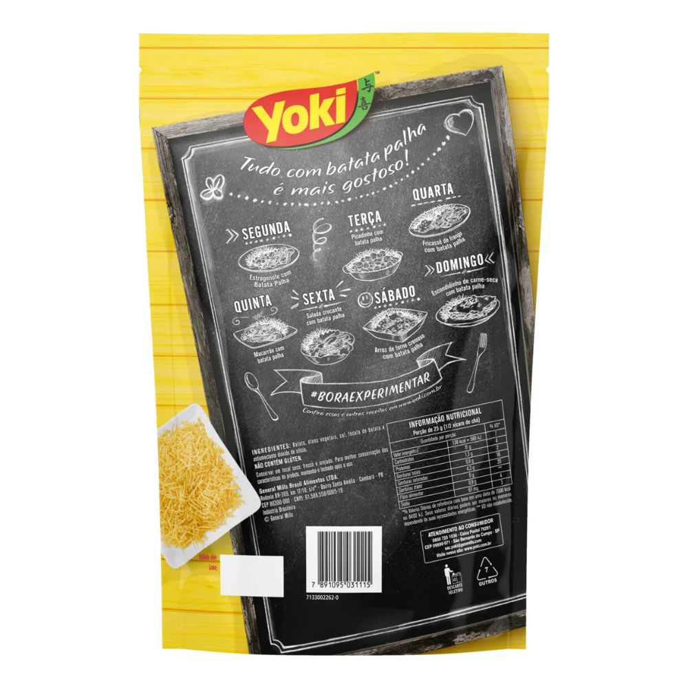 Yoki Batata Palha Tradicional, 105 g / 3.7 oz Bag