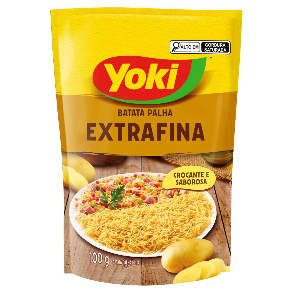 Yoki Extra Fine Straw Potato, 100 g / 3.5 oz Bag