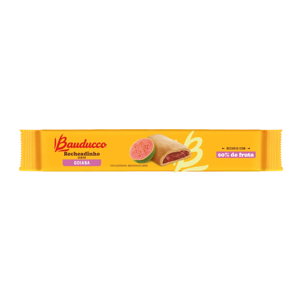 Bauducco Recheadinho Goiaba Cookies – Filled Biscuits, 112 g / 3.95 oz Bag