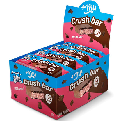 +Mu Crush Bar Morango Strawberry Flavor (12 Bars of 40 g)