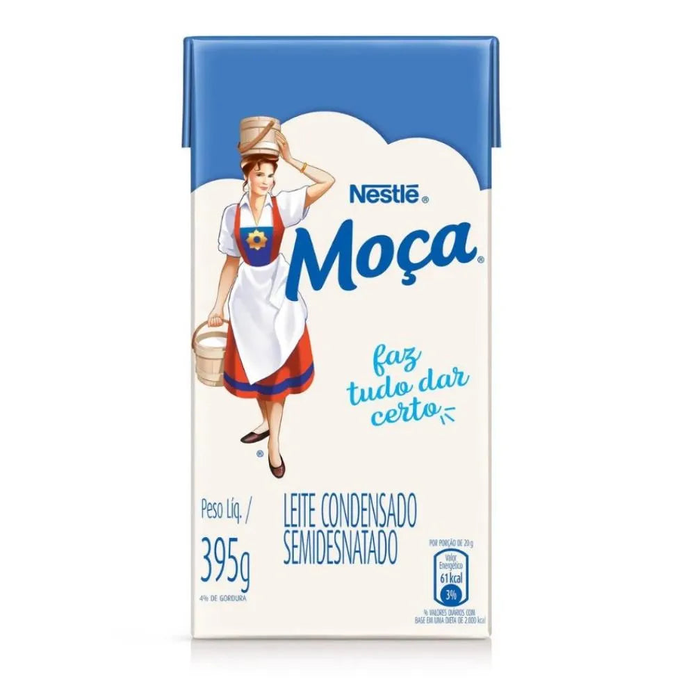 Nestlé Moca Whole Condensed Milk Leite Condensado Integral, 395 g / 13.43 fl oz tetra-pack