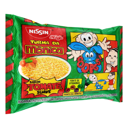 Nissin Miojo Turma da Mônica Tomato Flavor Instant Noodles, 85 g / 3 oz