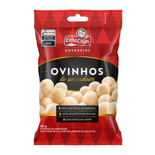 Elma Chips Ovinho Opa Manix Amendoim Saborizado, 145 g / 5.1 oz bag