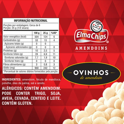 Elma Chips Ovinho Opa Manix Amendoim Saborizado, 145 g / 5.1 oz bag