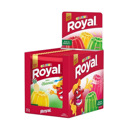 Royal Gelatina de Piña en Polvo, 375 g / 13,22 oz (Caja de 15 U)