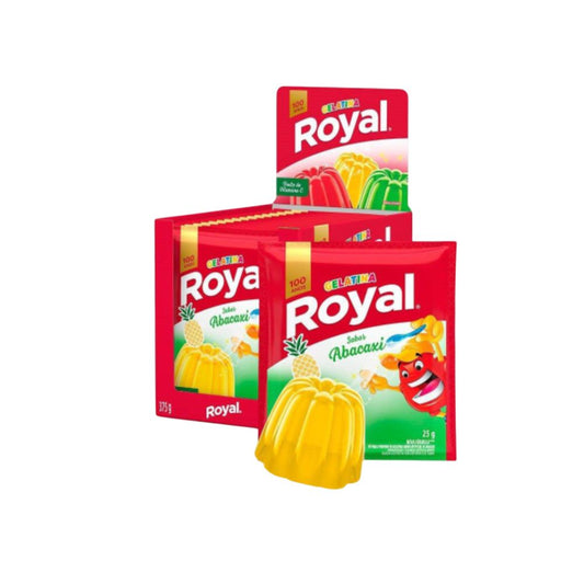 Royal Gelatina de Piña en Polvo, 375 g / 13,22 oz (Caja de 15 U)