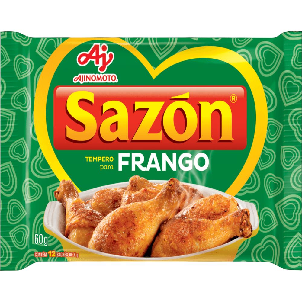 Sazon Sazón Chicken Seasoning Powder, 60 g / 2.11 oz (12 Units) – Brazil Direct